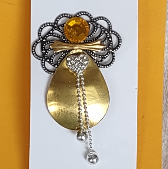 November Birthstone Angel Pin - Picture 6 of 6